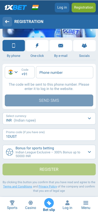 1xBet Registration How to use our 1xBet promo code 1DUST
