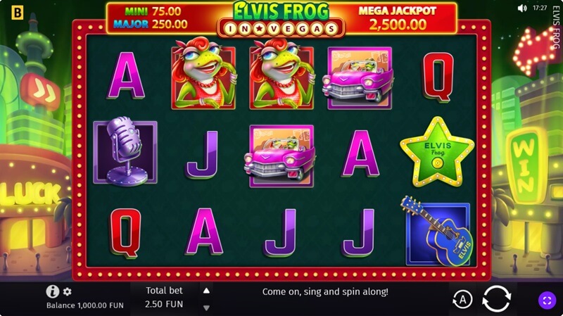 Elvis Frog in Vegas Slot Elvis Frog in Vegas Screenshot