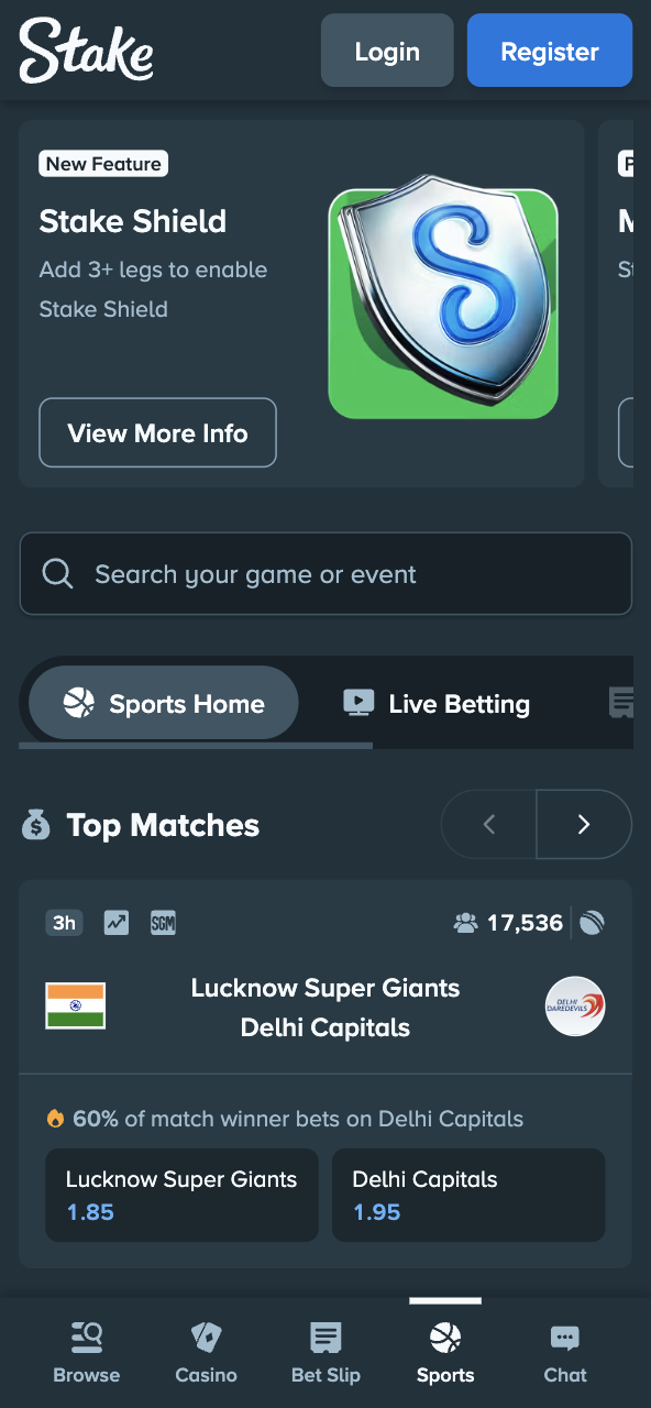 Stake.com Review Stake.com mobile betting site app